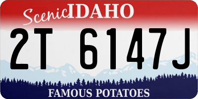 ID license plate 2T6147J