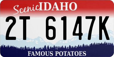 ID license plate 2T6147K