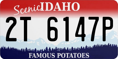 ID license plate 2T6147P