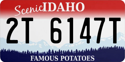 ID license plate 2T6147T
