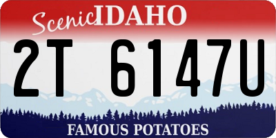 ID license plate 2T6147U