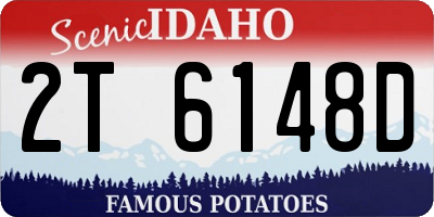 ID license plate 2T6148D