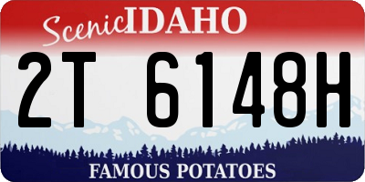 ID license plate 2T6148H