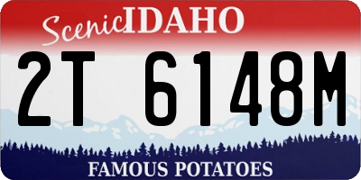 ID license plate 2T6148M