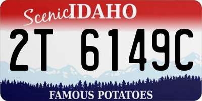 ID license plate 2T6149C