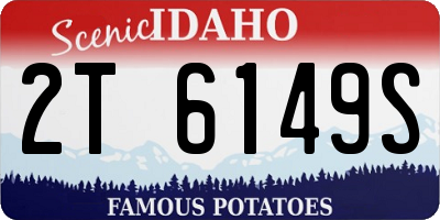 ID license plate 2T6149S