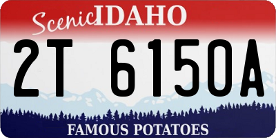 ID license plate 2T6150A