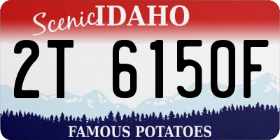 ID license plate 2T6150F
