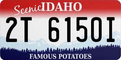 ID license plate 2T6150I