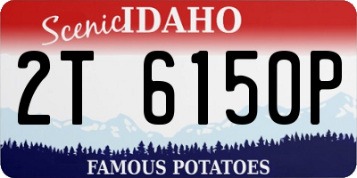 ID license plate 2T6150P