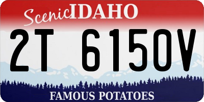 ID license plate 2T6150V