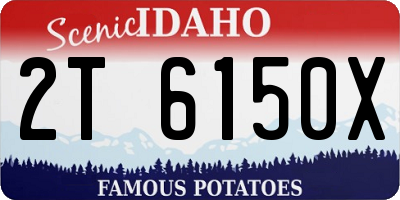 ID license plate 2T6150X