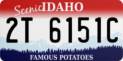 ID license plate 2T6151C