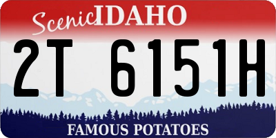 ID license plate 2T6151H