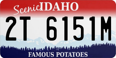 ID license plate 2T6151M