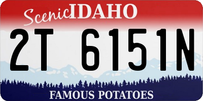 ID license plate 2T6151N