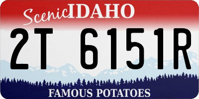 ID license plate 2T6151R
