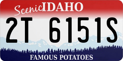 ID license plate 2T6151S