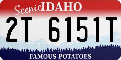 ID license plate 2T6151T