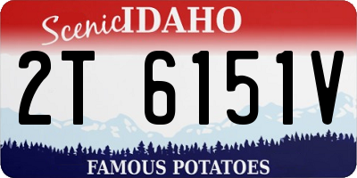 ID license plate 2T6151V