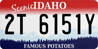 ID license plate 2T6151Y