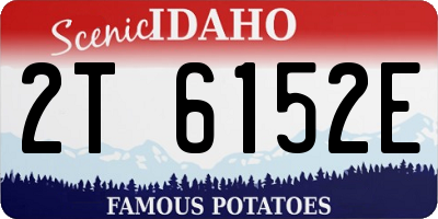 ID license plate 2T6152E