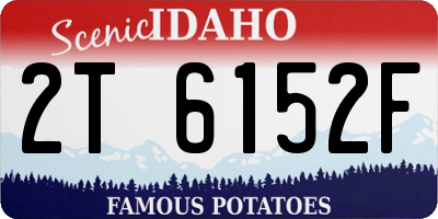 ID license plate 2T6152F