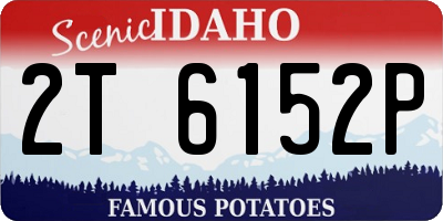 ID license plate 2T6152P