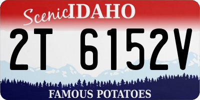 ID license plate 2T6152V