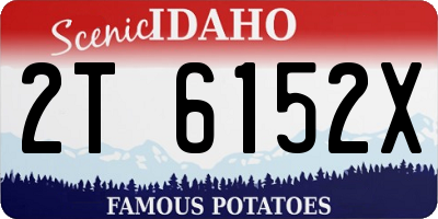 ID license plate 2T6152X