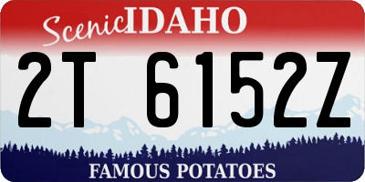 ID license plate 2T6152Z