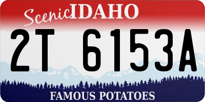 ID license plate 2T6153A