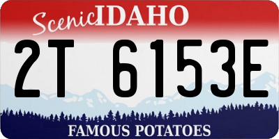 ID license plate 2T6153E