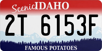 ID license plate 2T6153F