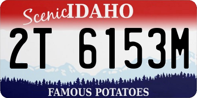 ID license plate 2T6153M