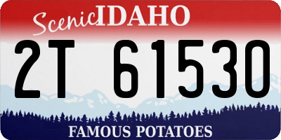 ID license plate 2T6153O