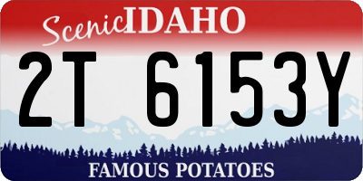 ID license plate 2T6153Y