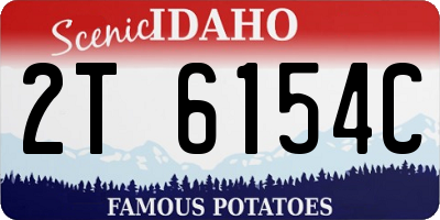 ID license plate 2T6154C