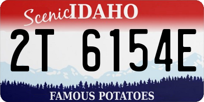 ID license plate 2T6154E