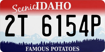 ID license plate 2T6154P