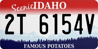 ID license plate 2T6154V