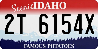ID license plate 2T6154X