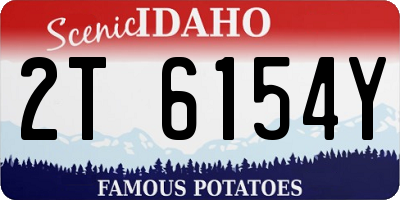 ID license plate 2T6154Y