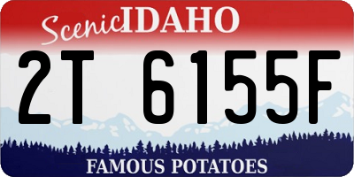 ID license plate 2T6155F