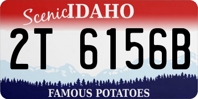 ID license plate 2T6156B