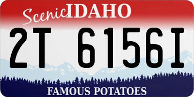ID license plate 2T6156I