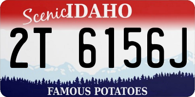 ID license plate 2T6156J