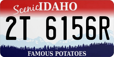 ID license plate 2T6156R