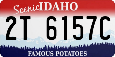 ID license plate 2T6157C