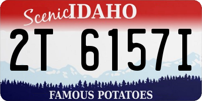 ID license plate 2T6157I